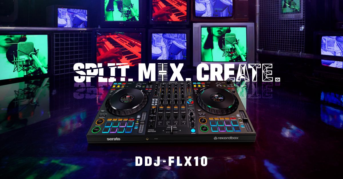 Pioneer DJ「DDJ-FLX10」が発表。トラック分離機能搭載でDJプレイに新たな想像力を