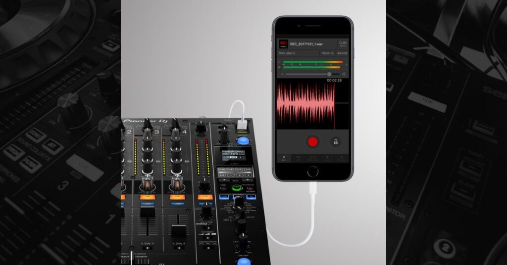 DJM-RECを使ってiPhone/iPadで簡単にDJミックスを録音