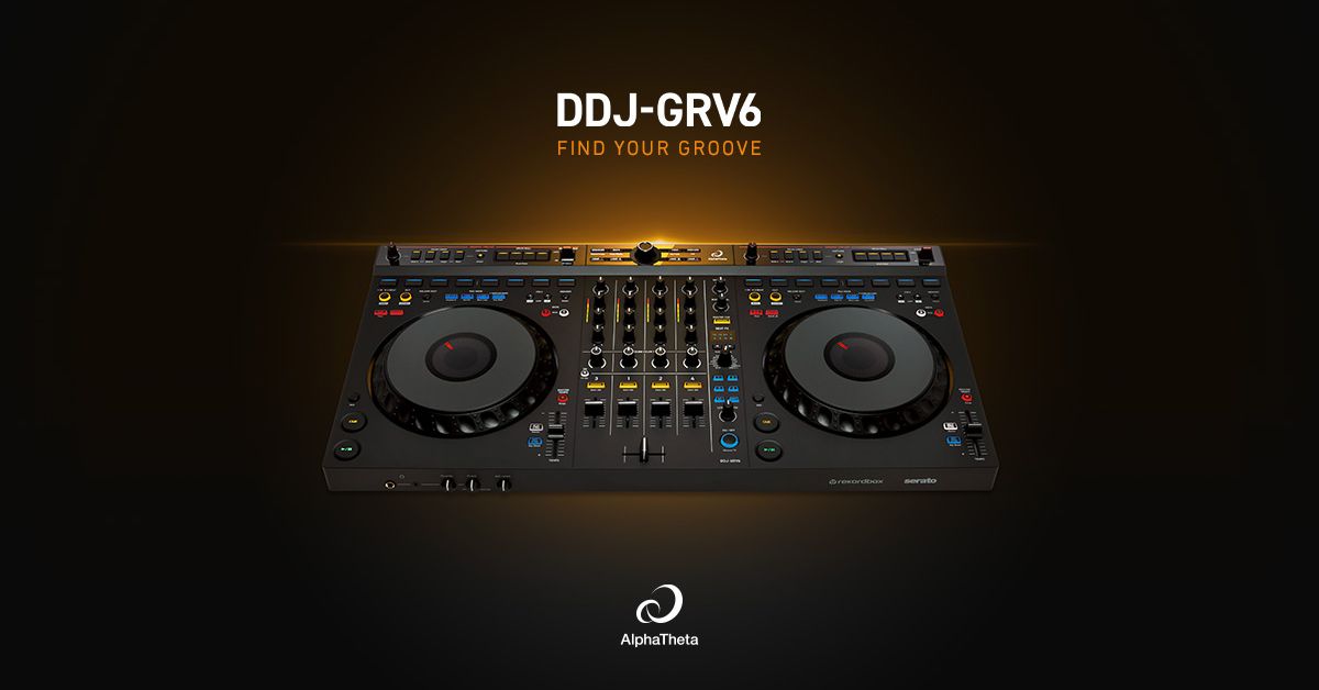 AlphaThetaより新たな4ch DJコントローラー「DDJ-GRV6」登場。ドラムパートを自在に操る新機能が搭載