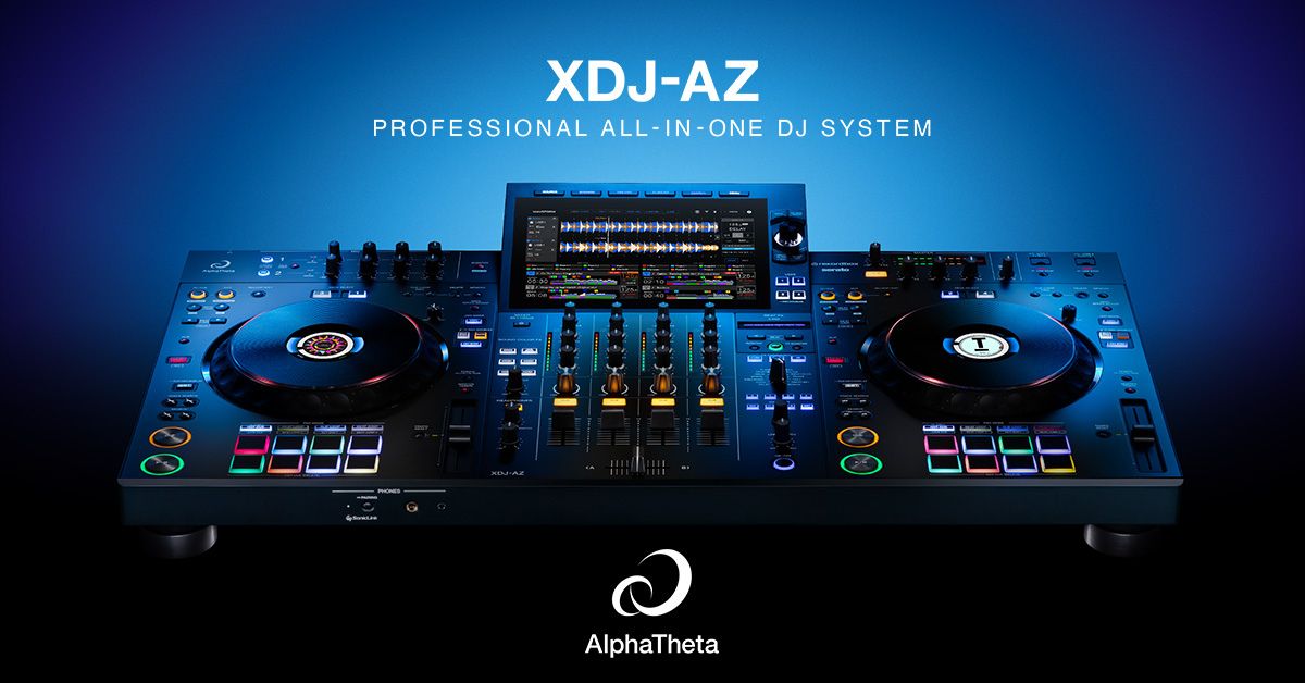 AlphaThetaより新オールインワンDJシステム「XDJ-AZ」登場。前モデルからさらに進化したプロフェッショナルマシン