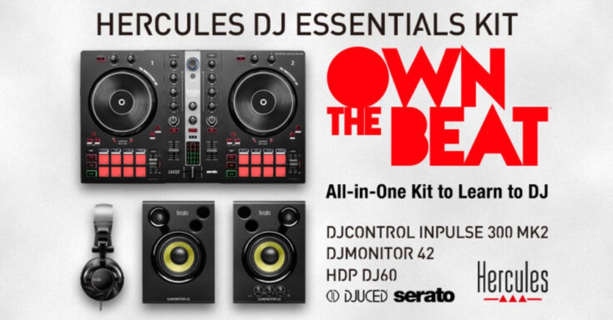 HerculesのDJコントローラー、スピーカー、ヘッドホンがセットになったDJ Essentials Kitが発売