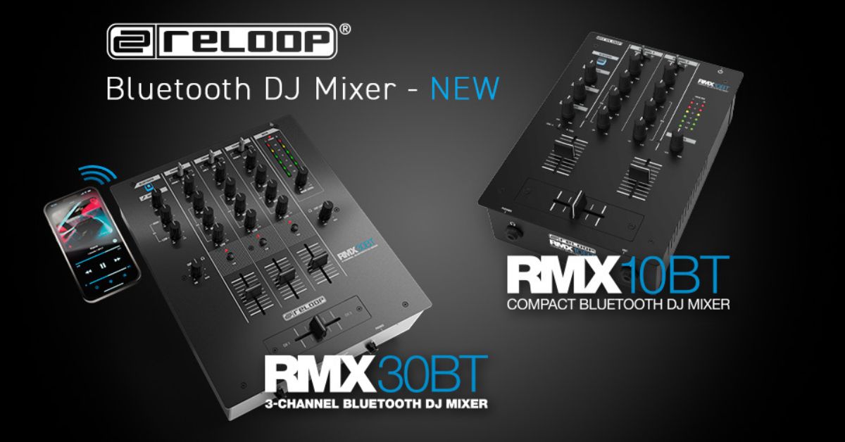 ReloopのBluetooth入力機能搭載DJミキサー「RMX-10 BT」「RMX-30 BT」が国内販売開始